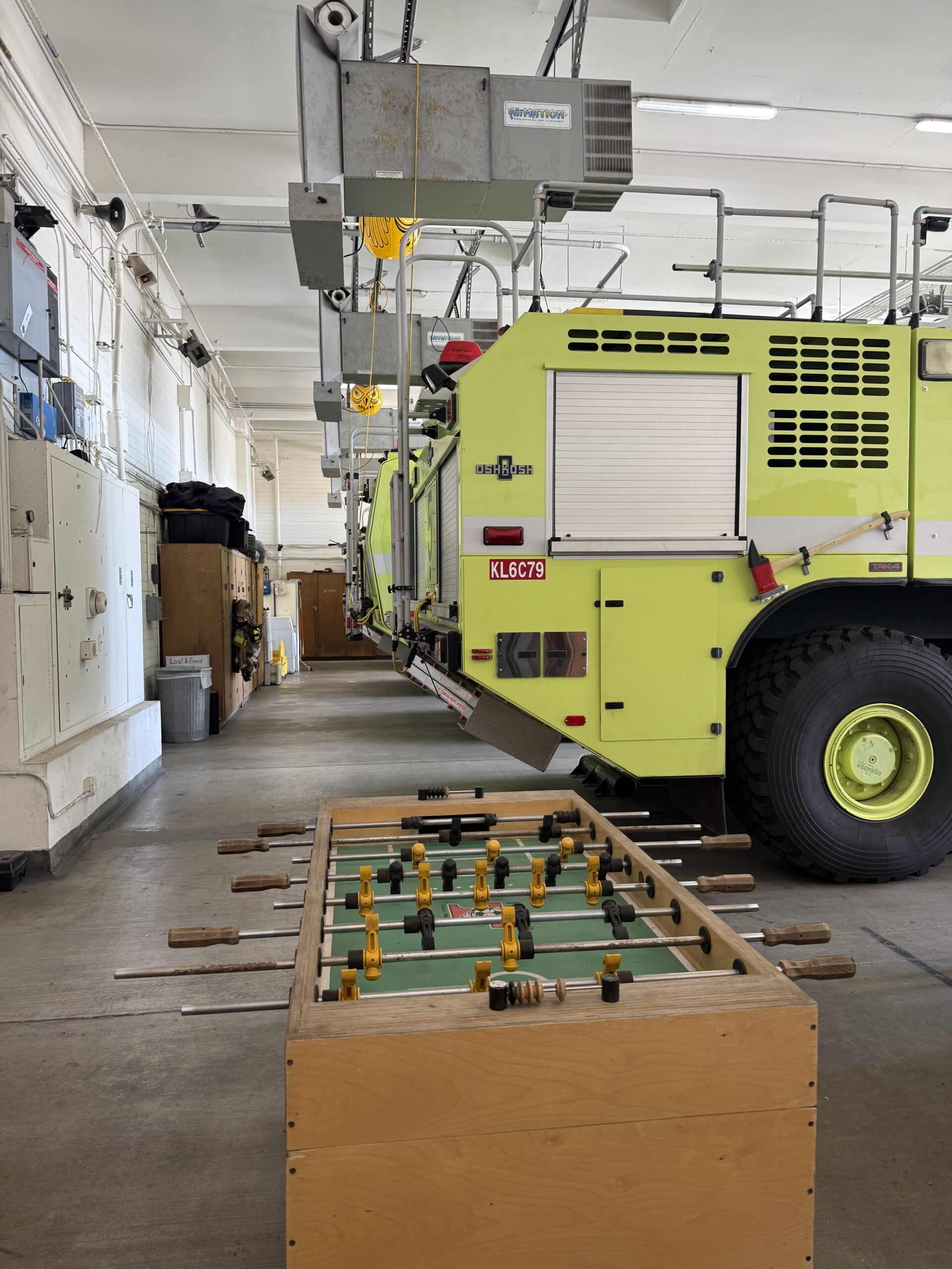 ARFF station foosball table.